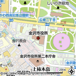 北國銀行金沢市役所支店 ＡＴＭ周辺の地図