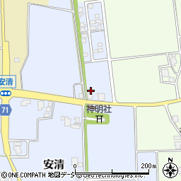 富山県南砺市安清208周辺の地図