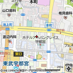 栃木県宇都宮市池上町周辺の地図