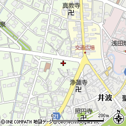 井波交通広場駐車場周辺の地図