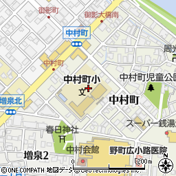 石川県金沢市中村町26周辺の地図