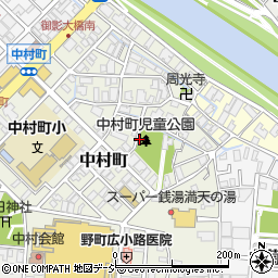 中村町児童公園周辺の地図