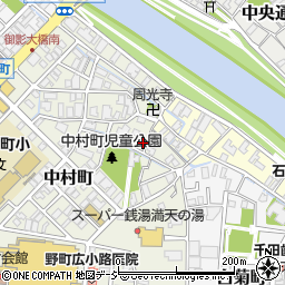 石川県金沢市中村町19-6周辺の地図