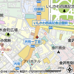 ＤＡＮＫＡＮ・金沢香林坊店周辺の地図