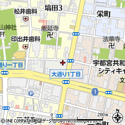 株式会社フジタ　栃木営業所周辺の地図