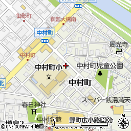 石川県金沢市中村町26-47周辺の地図