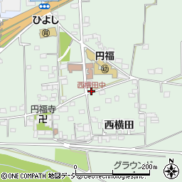 西横田中周辺の地図