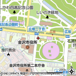 金沢市庁舎東分室周辺の地図