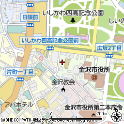 広坂駐車場周辺の地図