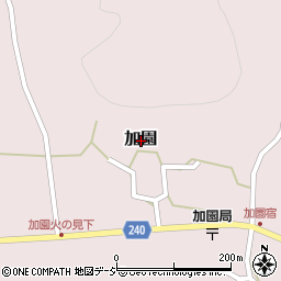 栃木県鹿沼市加園周辺の地図