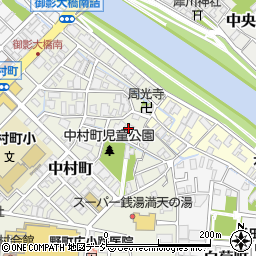石川県金沢市中村町19周辺の地図