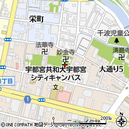 栃木県宇都宮市仲町3周辺の地図