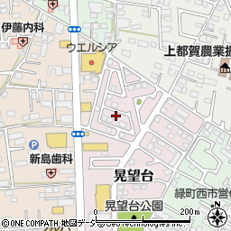 栃木県鹿沼市晃望台1-20周辺の地図