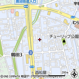 栃木県宇都宮市鶴田2丁目38-12周辺の地図