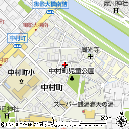 石川県金沢市中村町18周辺の地図