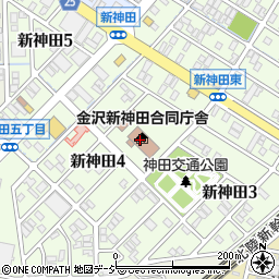 金沢労働基準監督署　労災第一課・第二課周辺の地図