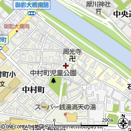 石川県金沢市中村町19-19周辺の地図