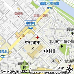 石川県金沢市中村町26-42周辺の地図