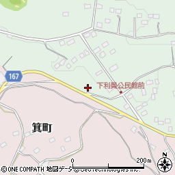 茨城県常陸太田市下利員町100周辺の地図