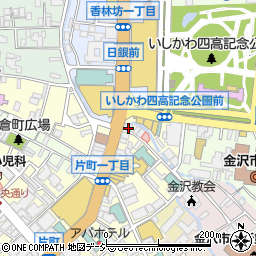 大黒屋質金沢片町店周辺の地図