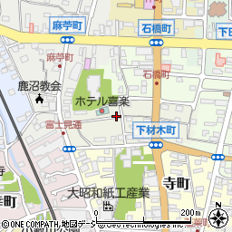 〒322-0056 栃木県鹿沼市下材木町の地図