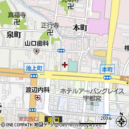 みずほ銀行宇都宮支店周辺の地図