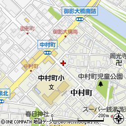 石川県金沢市中村町24-16周辺の地図