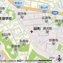 天狗中田材木町店周辺の地図
