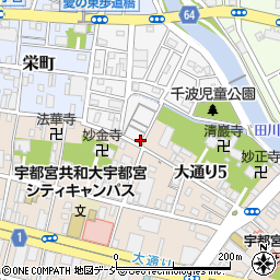 栃木県宇都宮市千波町17-10周辺の地図