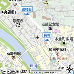 石川県金沢市中央通町周辺の地図