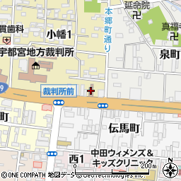宇都宮小幡郵便局 ＡＴＭ周辺の地図