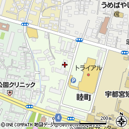 栃木県宇都宮市睦町4-7周辺の地図