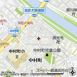 石川県金沢市中村町24-30周辺の地図