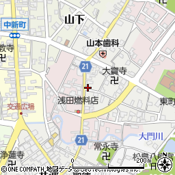 北日本新聞井波販売店周辺の地図