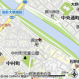 石川県金沢市中村町31-6周辺の地図