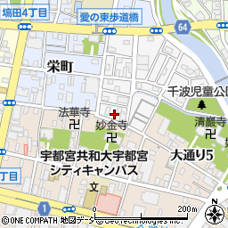 栃木県宇都宮市千波町16周辺の地図