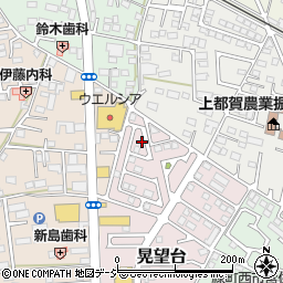 栃木県鹿沼市晃望台1-37周辺の地図