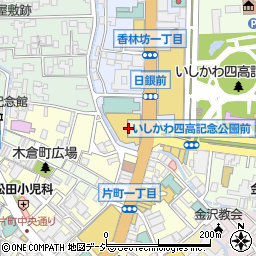香林坊東急スクエア周辺の地図