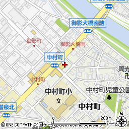 石川県金沢市中村町29周辺の地図