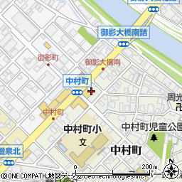 石川県金沢市中村町29周辺の地図