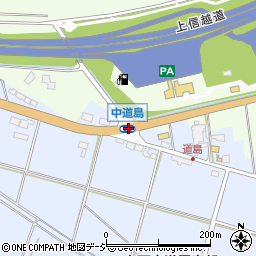 中道島周辺の地図
