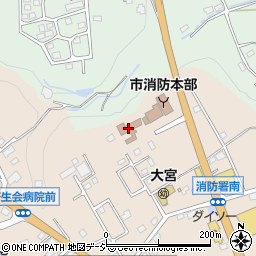 茨城県出先機関　保健福祉部・常陸大宮保健所周辺の地図