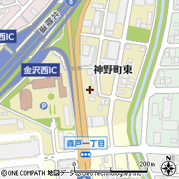 車検のコバック金沢神野店周辺の地図