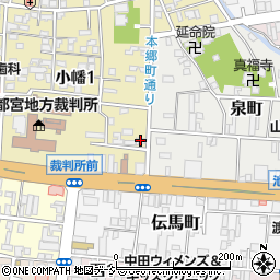 栃木県不動産鑑定周辺の地図
