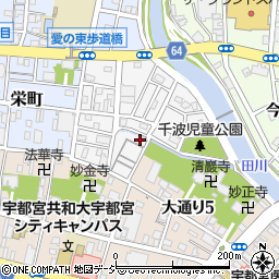 栃木県宇都宮市千波町17-4周辺の地図