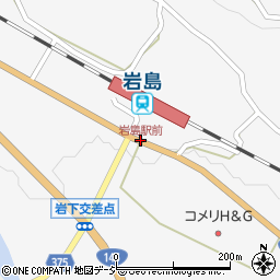 岩島駅前周辺の地図