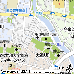 栃木県宇都宮市千波町12周辺の地図
