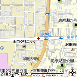 今泉新田入口周辺の地図