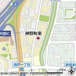 石川県金沢市神野町東33周辺の地図