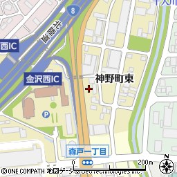 石川県金沢市神野町東57周辺の地図